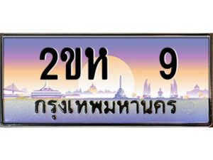 3.ป้ายทะเบียนรถ 9 เลขประมูล 2ขห 9 จากOKdee