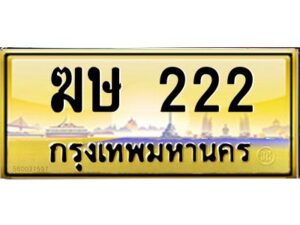 5.ทะเบียนรถ 222 เลขประมูล ทะเบียนสวย ฆษ 222