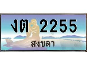 2.ทะเบียนรถสวย 2255 สงขลา งต 2255 ผลรวมดี 19 หรูหราเหนือระดับ “งานหนัด”